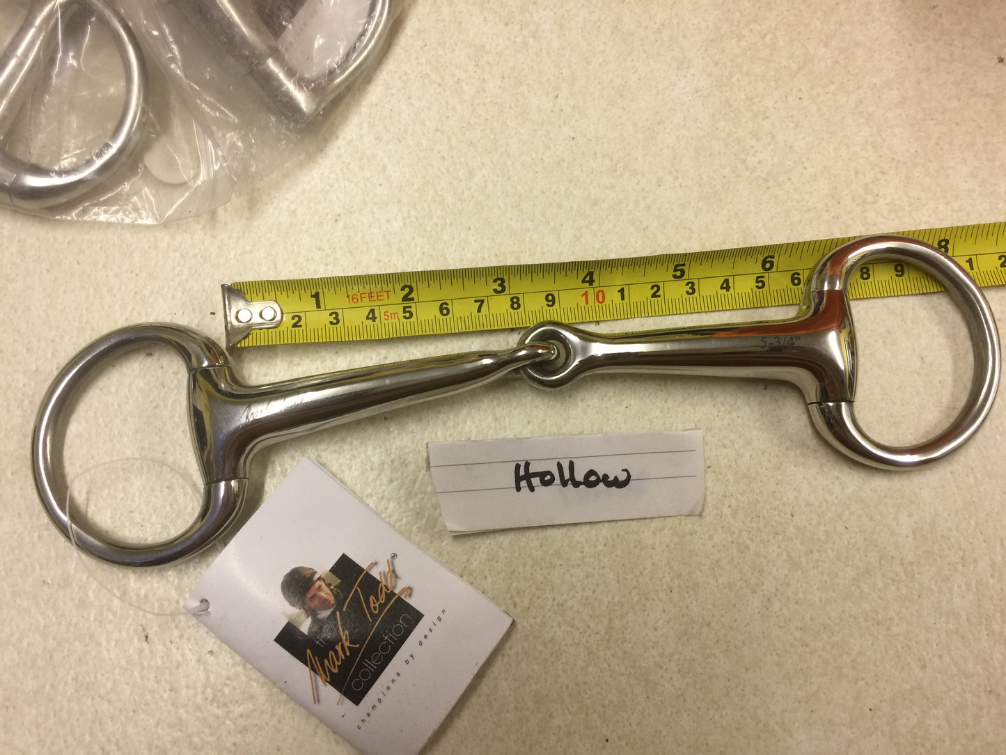 Horse Bit 5 3/4" Eggbut Jointed Bradoon Hollow Mark Todd 3822 14.5cm