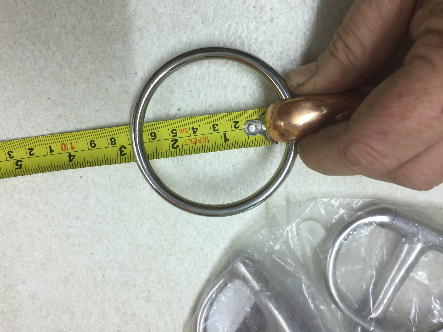 Horse Bit 4 1/2" Loose Ring Hollow Jointed Copper Mark Todd 3840 11.5cm