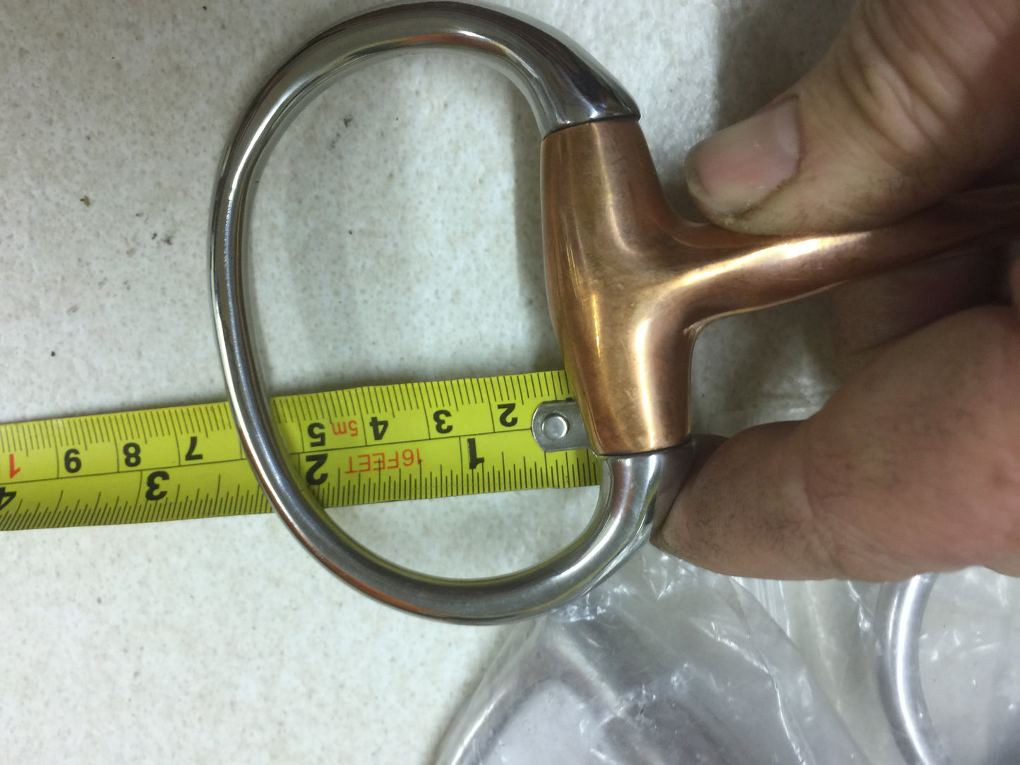 Horse Bit 5" Eggbut Jointed Twisted Copper Mark Todd 3830 12.5cm
