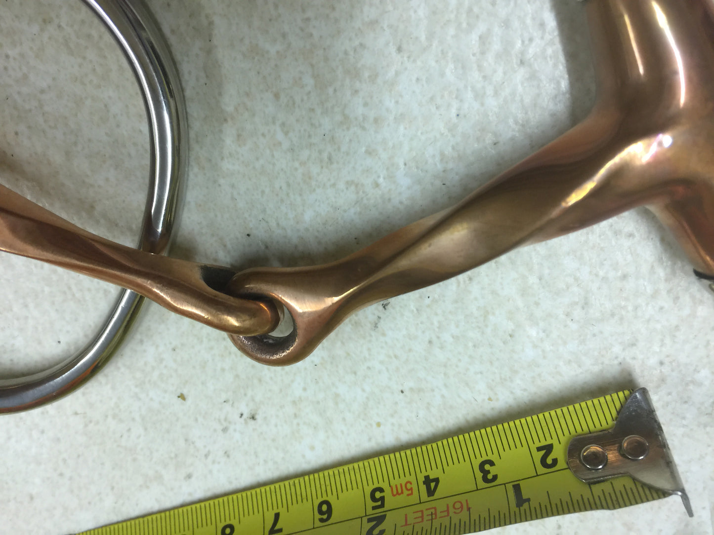 Horse Bit 5" Eggbut Jointed Twisted Copper Mark Todd 3830 12.5cm