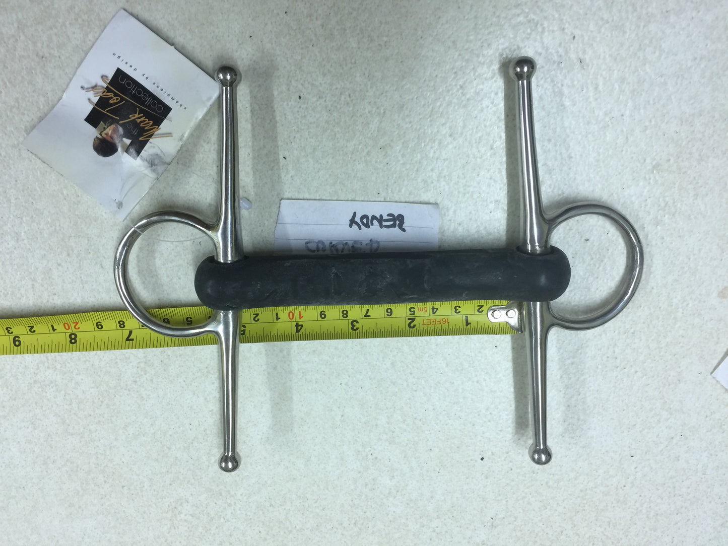 Horse Bit 4.5" Full Cheek Bendy Rubber Mullen Mark Todd 3867 11.5cm