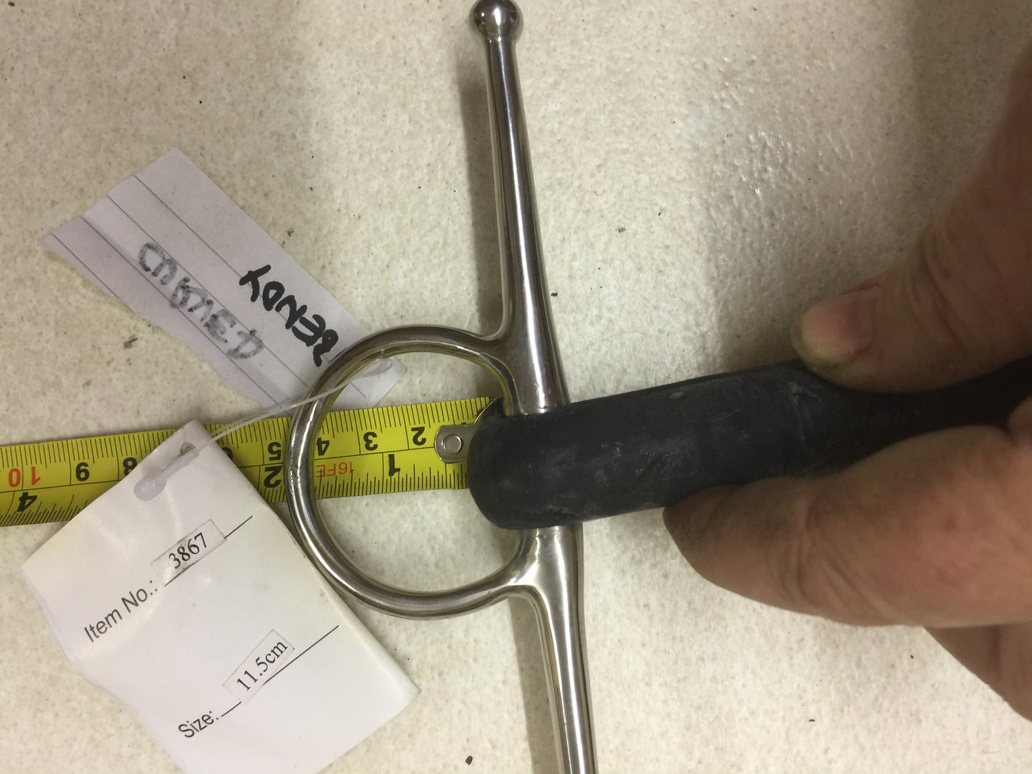 Horse Bit 4.5" Full Cheek Bendy Rubber Mullen Mark Todd 3867 11.5cm