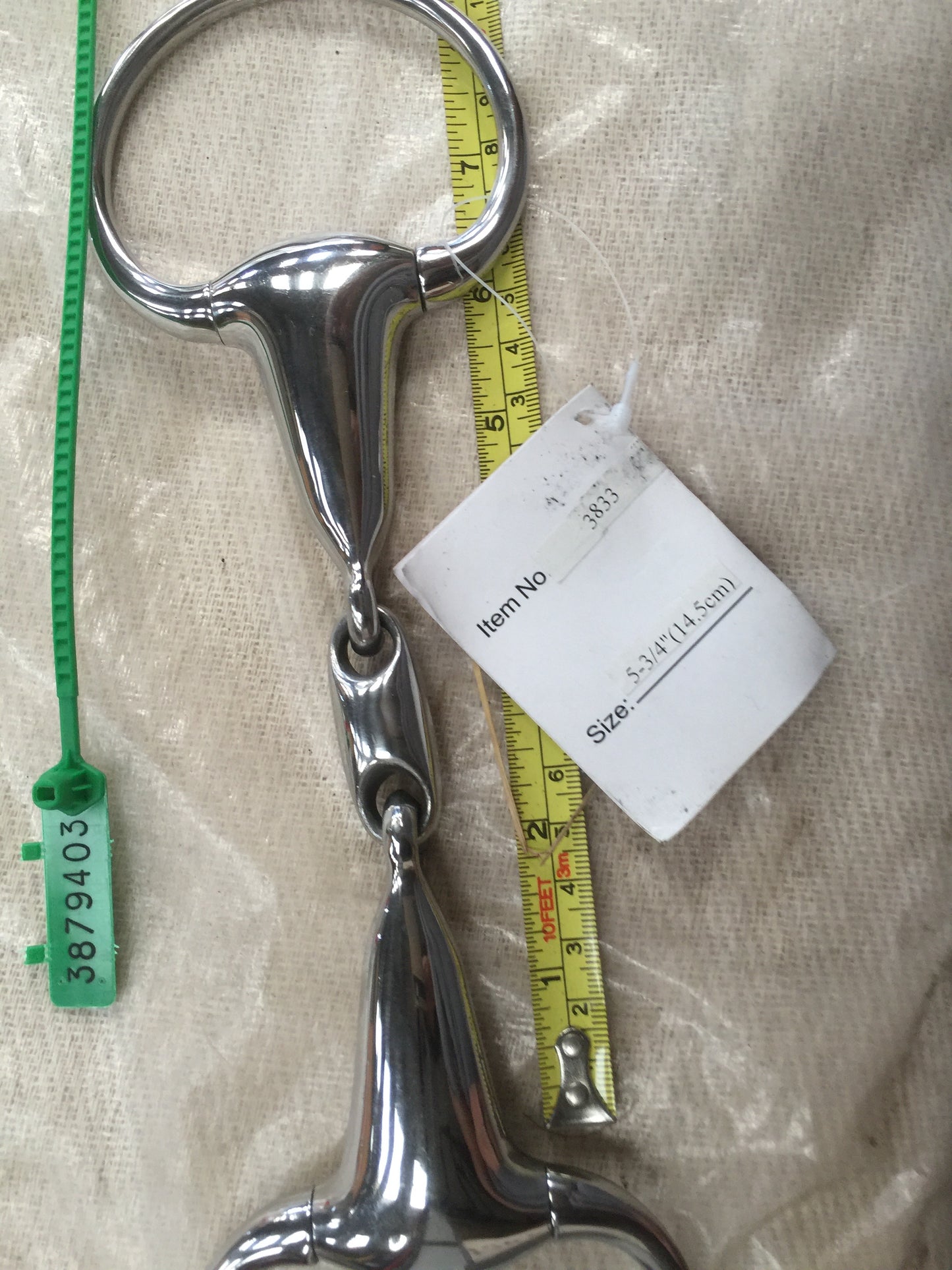 Horse Bit 5 3/4" Eggbut Jointed Lozenge Link Mark Todd 3833 14.5cm