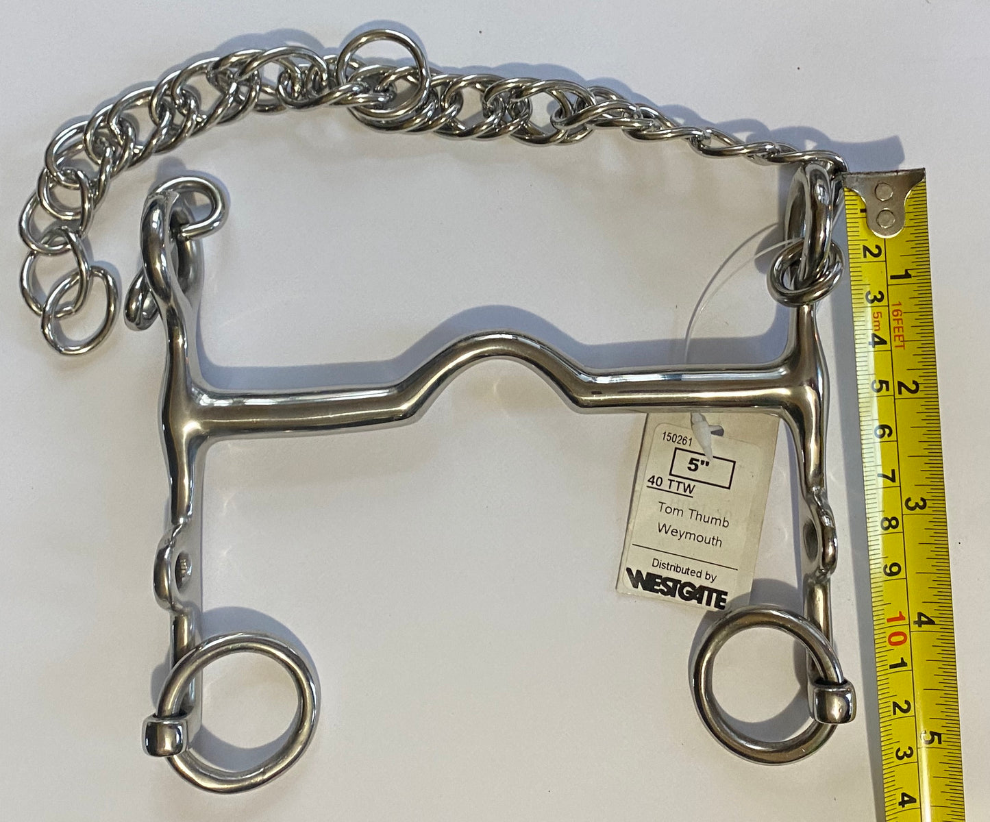 Horse Bit 5" Tom Thumb Weymouth Fixed Westgate 40TTW