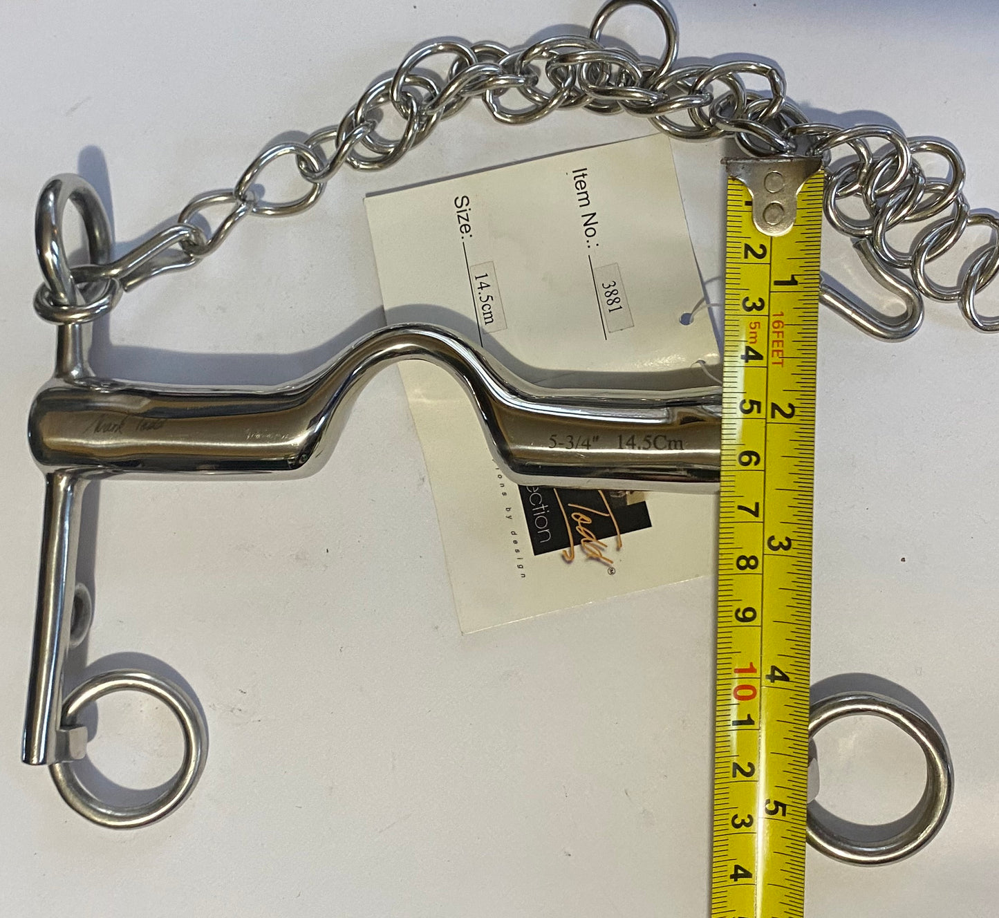Horse Bit 5 3/4 " Weymouth Fixed Cheek High Port Mark Todd 3881 14.5cm