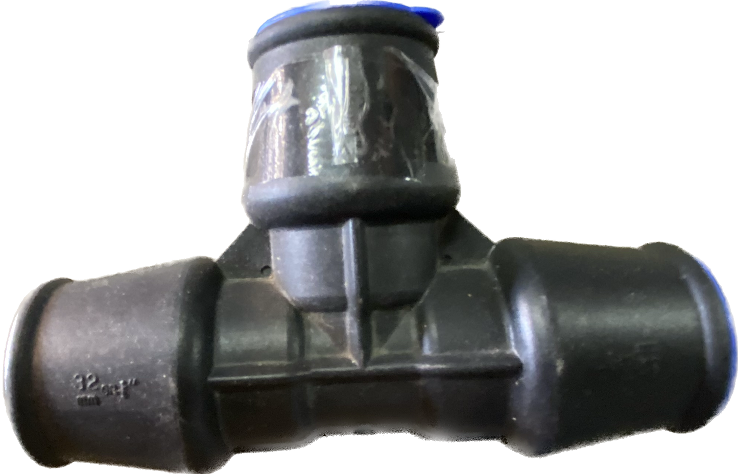 Talbot 32-25mm Tee Blue MDPE PIpe Water Push Fit Connector
