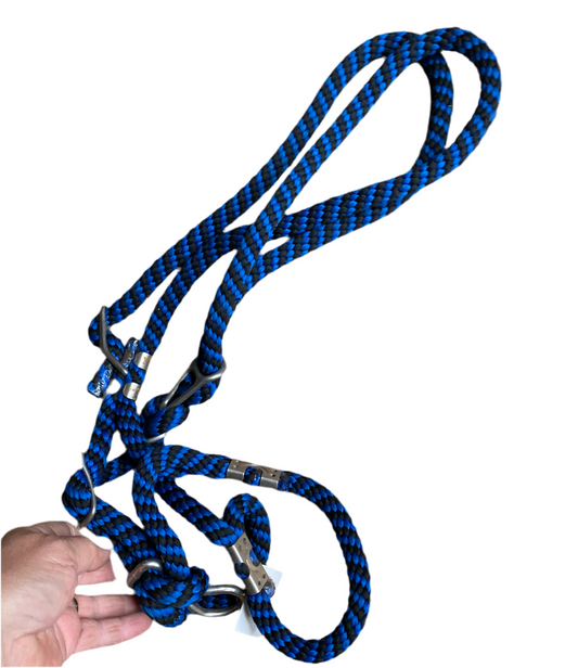 Halter Thick Rope Adjustable Blue Black