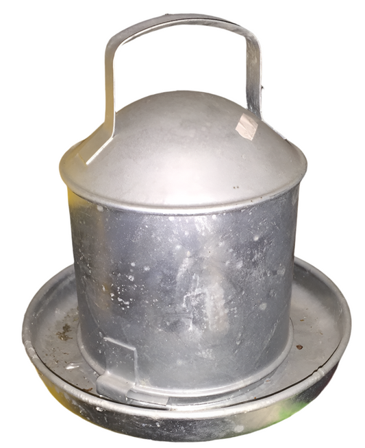 Chicken Drinker Small Galvanised 2.3L