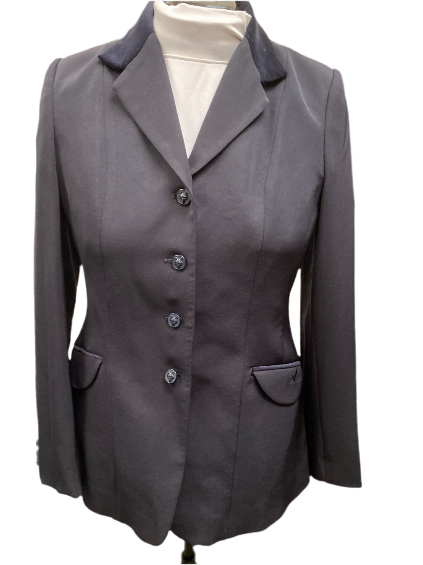 Equetech Navy 38" Ladies Invent Jacket Showing, Competition