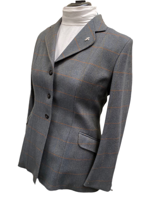 Caldene 40" Ladies  H312 Blue Tweed Hacking Jacket Wool