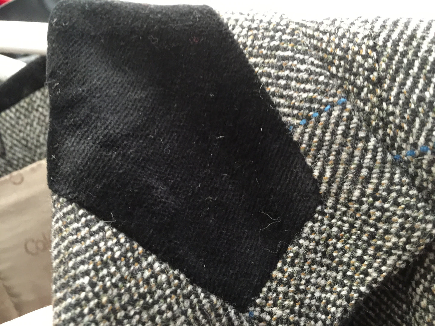 Caldene L313 42" Ladies Grey Tweed Jacket with Velvet Collar