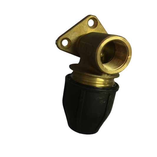 Philmac 20mm Tap Wall Plate Brass Water Pipe Fitting  to MDPE