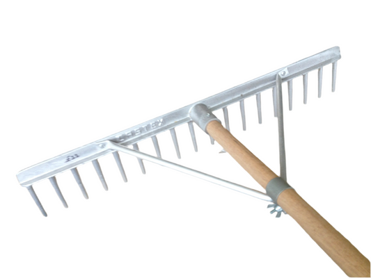 Aluminium Garden Rake with Support & Shaft Collection Only