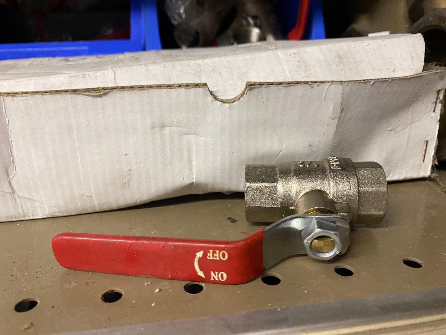 Air Pro & Other Makes  Brass Ball Lever Valve  Red Blue Green Handles