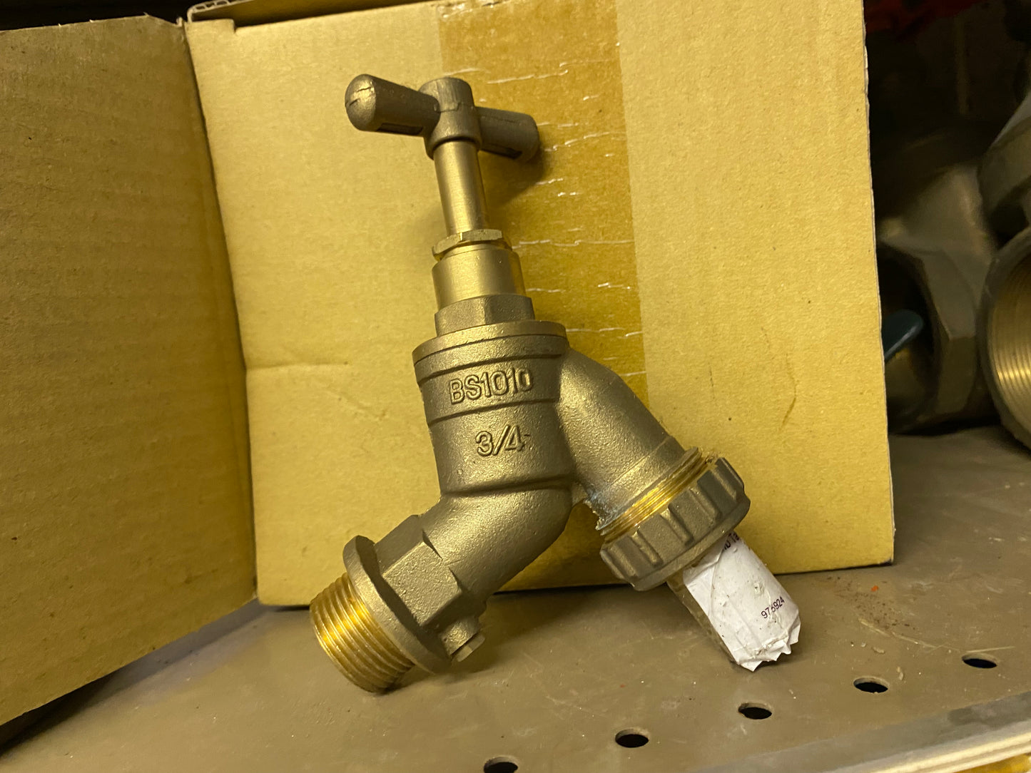 KX & Comap Bibtap with Check valve 3/4" Brass