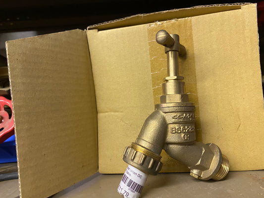 KX & Comap Bibtap with Check valve 3/4" Brass