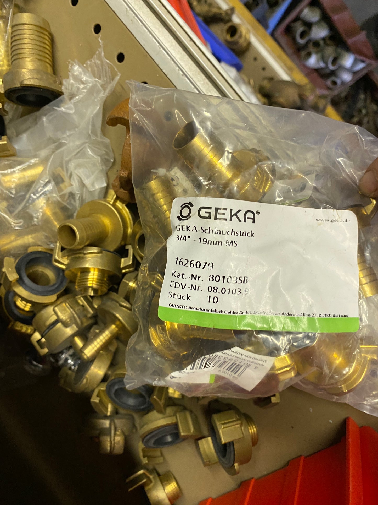 Geka Fittings Lock System Brasss Hose Fittings