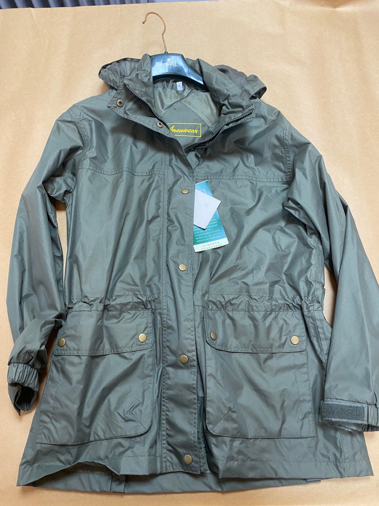 Waterproof Ladies Green Jacket Waterproof  M L 2XL Aronwear Wrexham