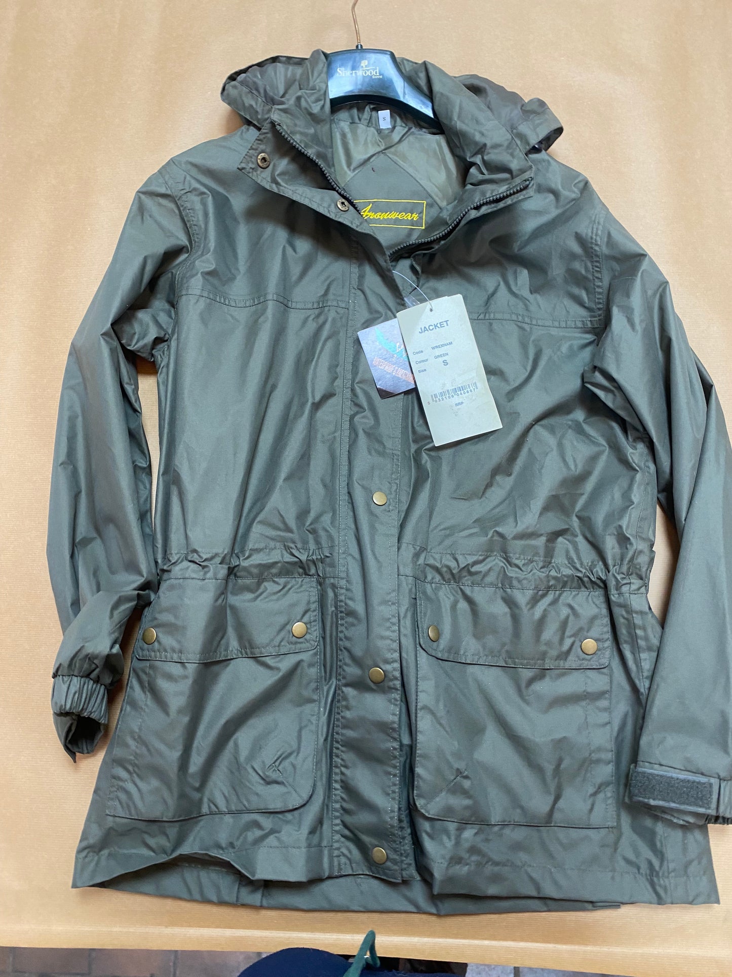 Waterproof Ladies Green Jacket Waterproof  M L 2XL Aronwear Wrexham