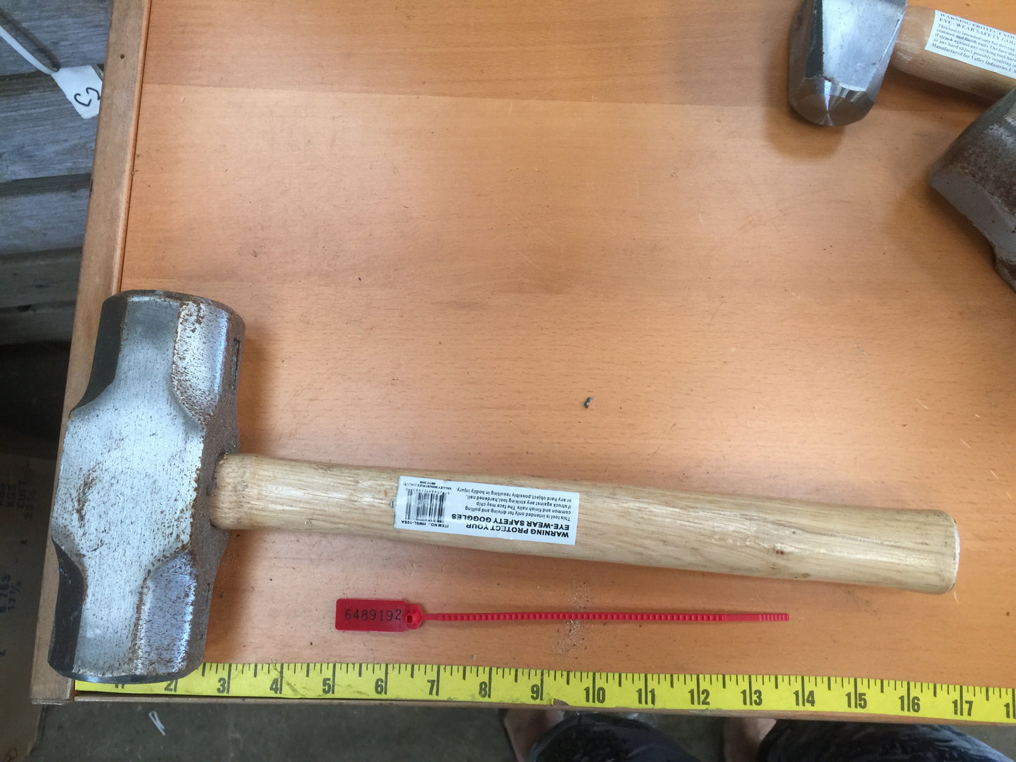 Valley 10lb Short Sledge Hammer Mallet tarnished