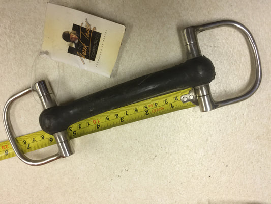 Horse Bit 5" D Ring Bendy Rubber Mullen  Mark Todd 3828  12.5cm