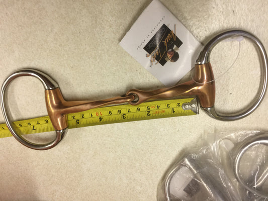 Horse Bit 5" Eggbut Jointed Twisted Copper  Mark Todd 3830 12.5cm