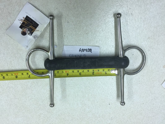 Horse Bit 4.5" Full Cheek Bendy Rubber Mullen  Mark Todd 3867  11.5cm