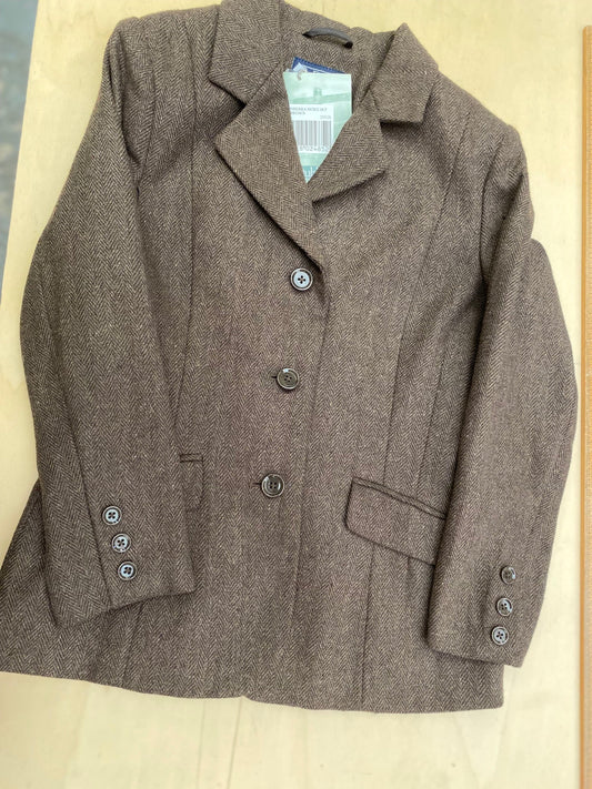 Dublin Canberra 30" Chest Girls Brown Tweed Jacket