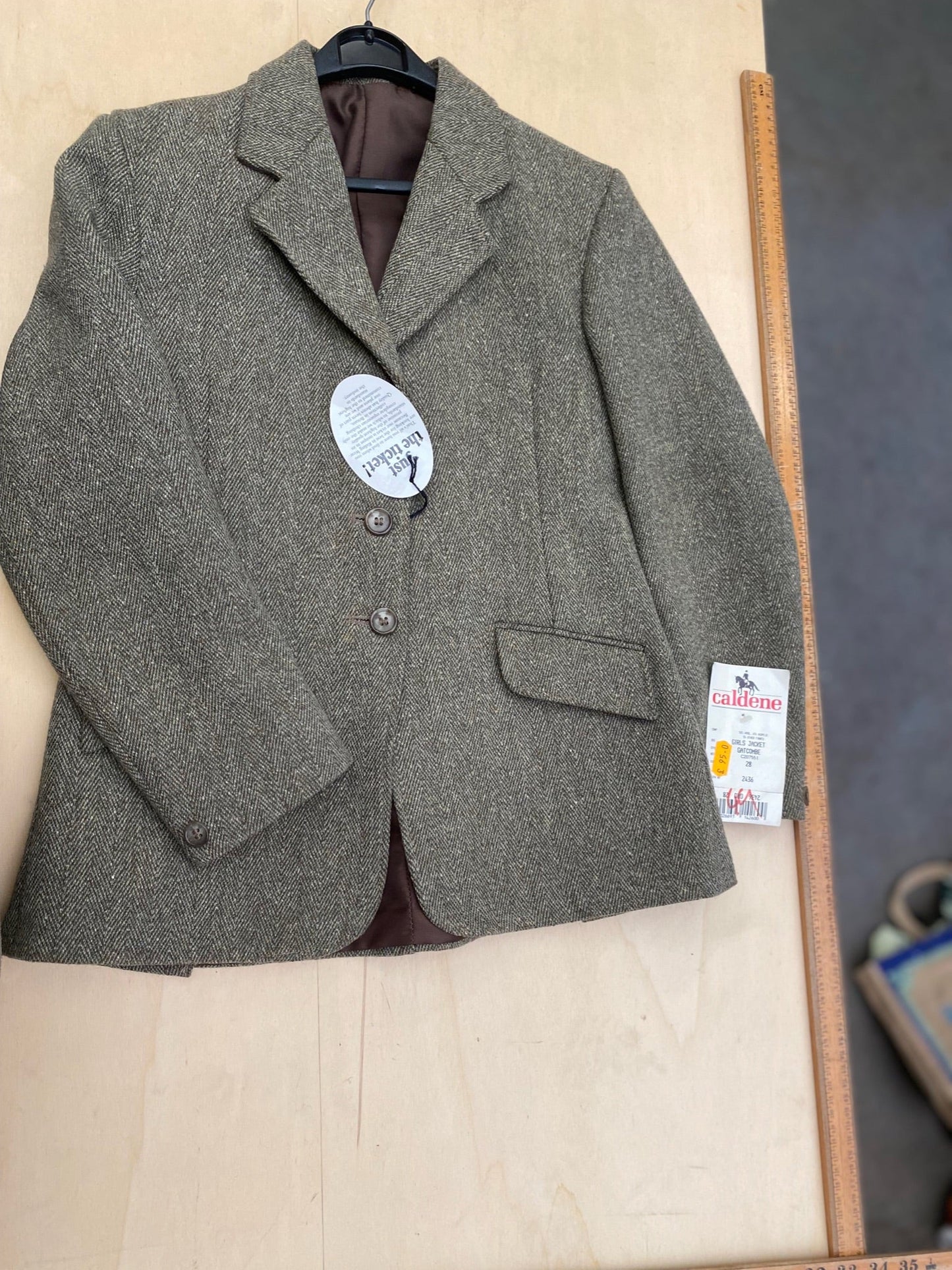 Caldene 28" Chest Girls Derby Tweed Jacket