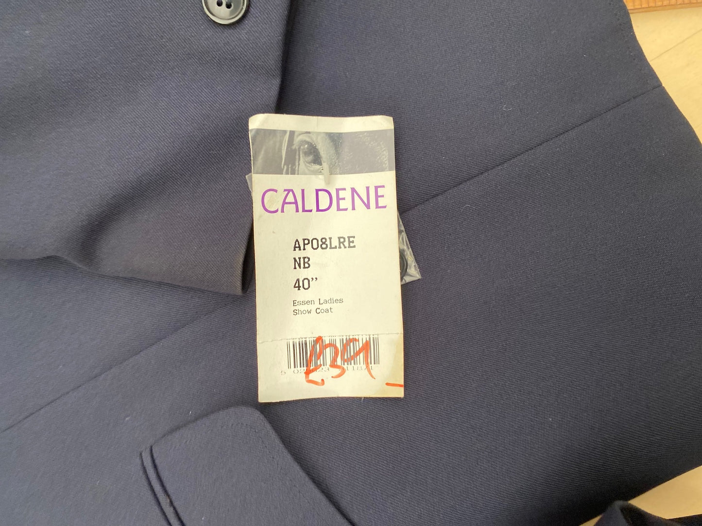 Caldene 40" Essen Navy Lining Ladies Showing Competition Jacket