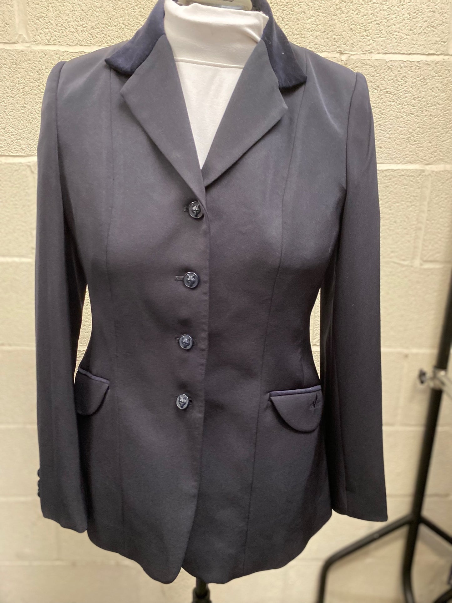 Equetech Navy 38" Ladies Invent Jacket Showing, Competition