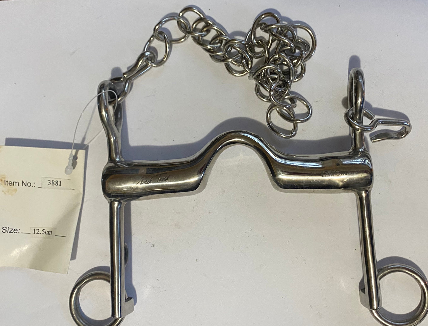 Horse Bit 5 "  Weymouth Fixed Cheek High Port Mark Todd 3881 12.5cm