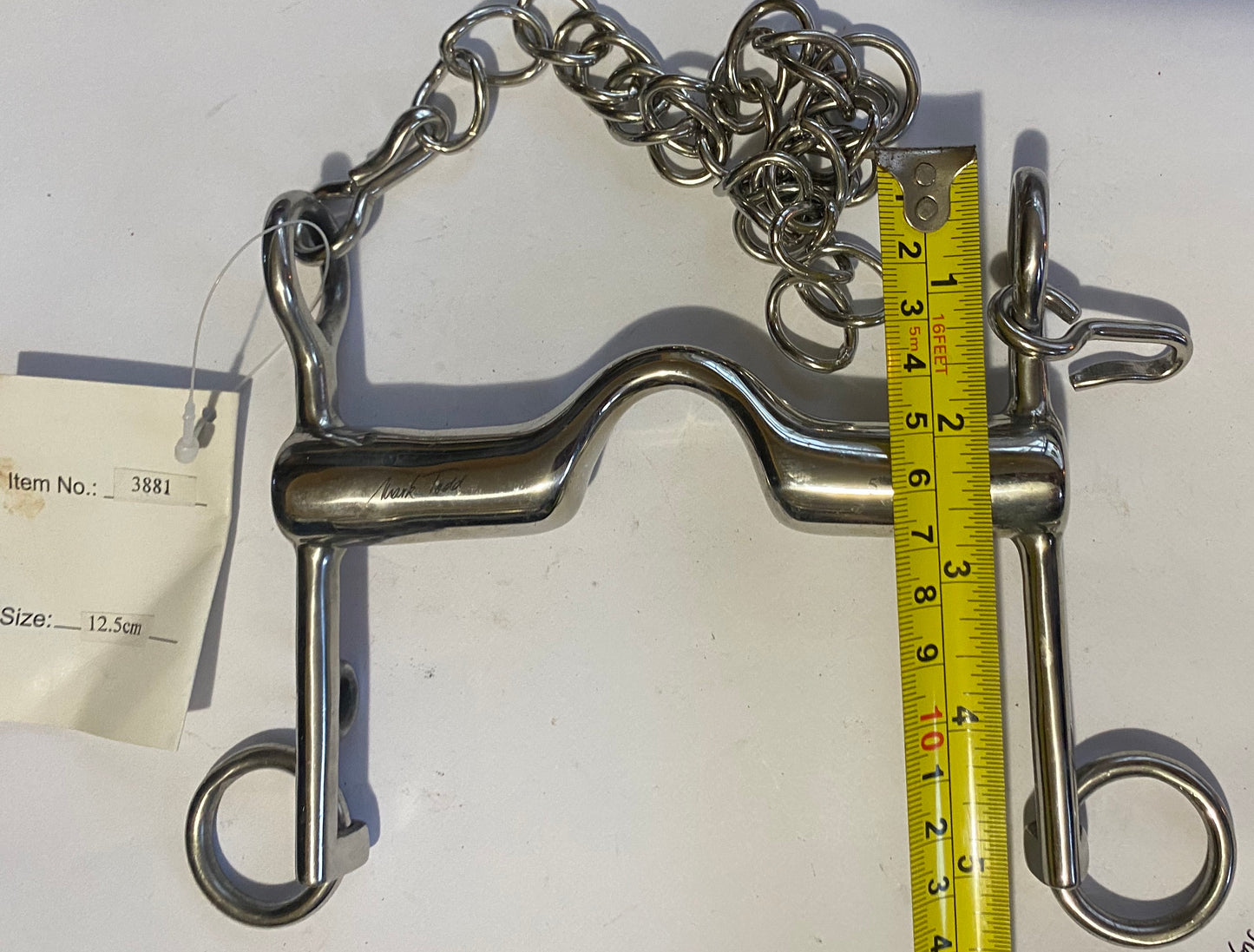Horse Bit 5 "  Weymouth Fixed Cheek High Port Mark Todd 3881 12.5cm
