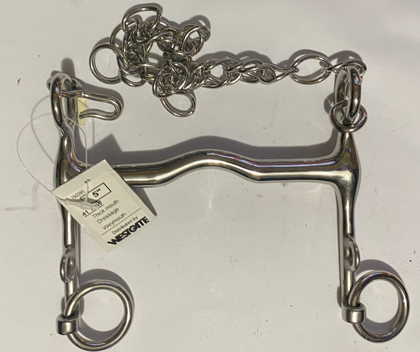 Horse Bit 5"  Tom Thumb Dressage Weymouth Westgate 41TDW 12.5cm