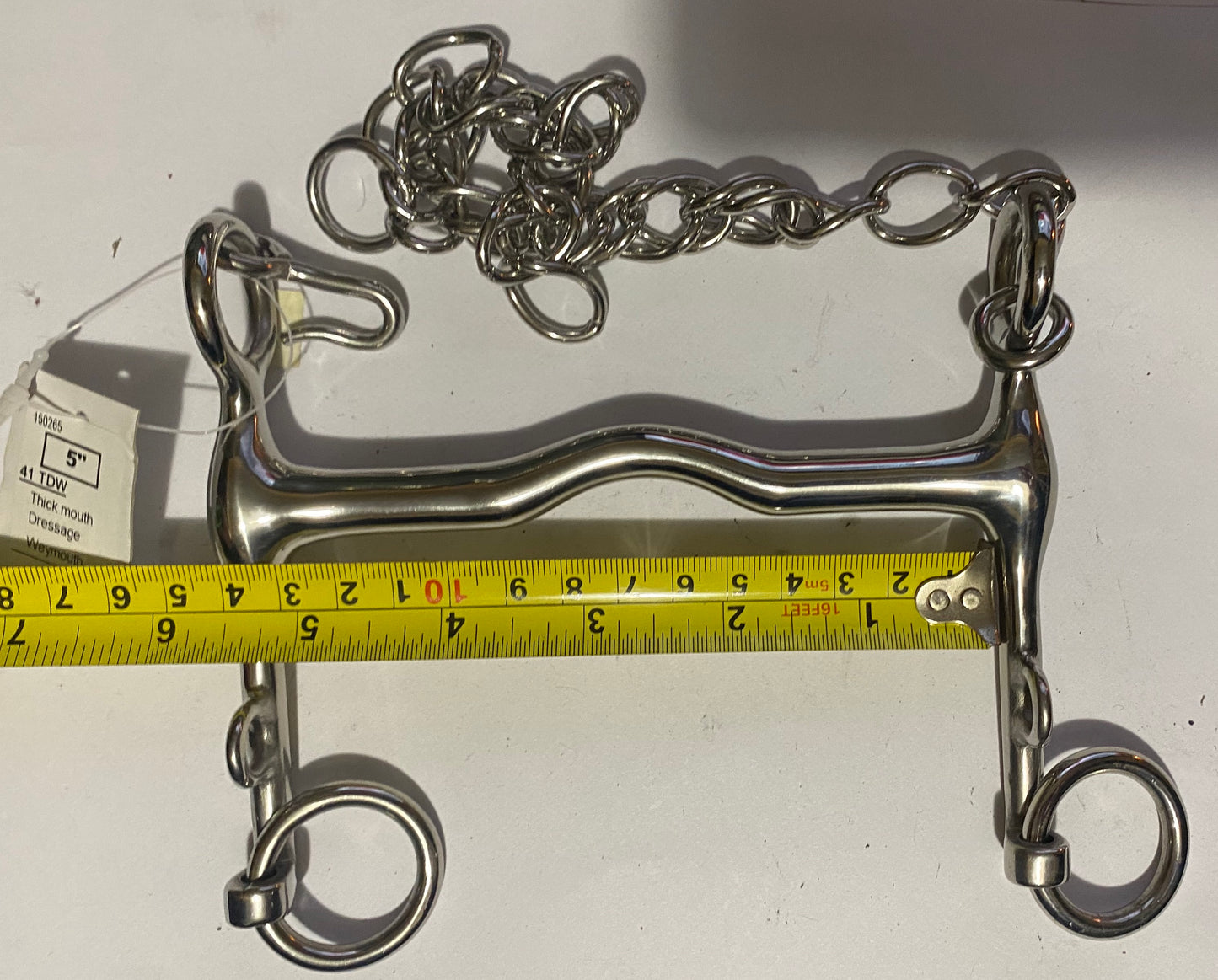 Horse Bit 5"  Tom Thumb Dressage Weymouth Westgate 41TDW 12.5cm