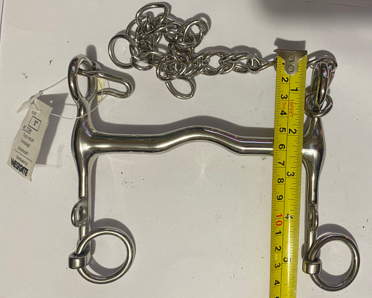 Horse Bit 5"  Tom Thumb Dressage Weymouth Westgate 41TDW 12.5cm