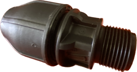Philmac End Connector 25mm poly - 1" Male BSP S2 ±88pipe