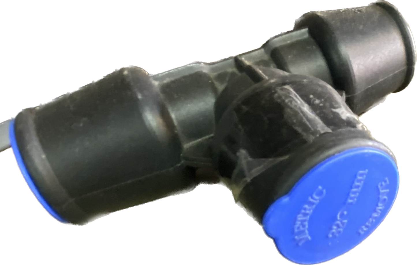 Talbot 32-25mm Tee Blue MDPE PIpe Water Push Fit Connector