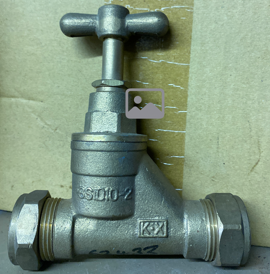 Stop Cock Brass 22mm Quick Flow Compression