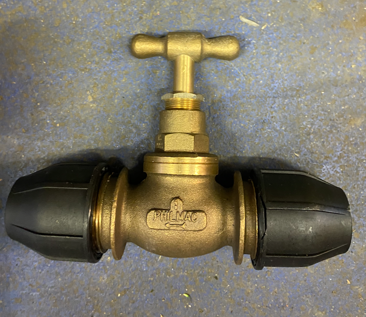 Philmac 32mm 1" Brass Stop Cock