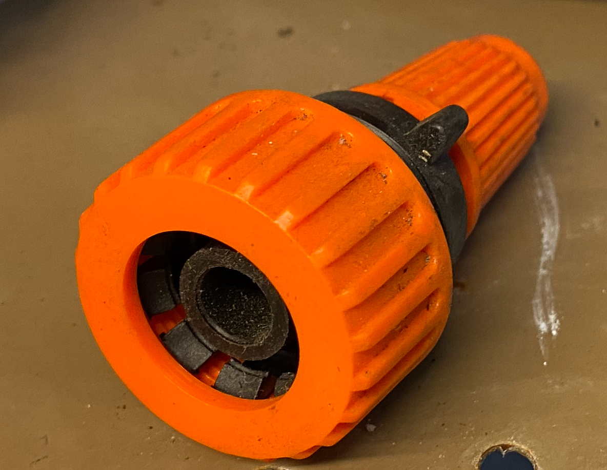 Economy Hose End Orange  Per 5