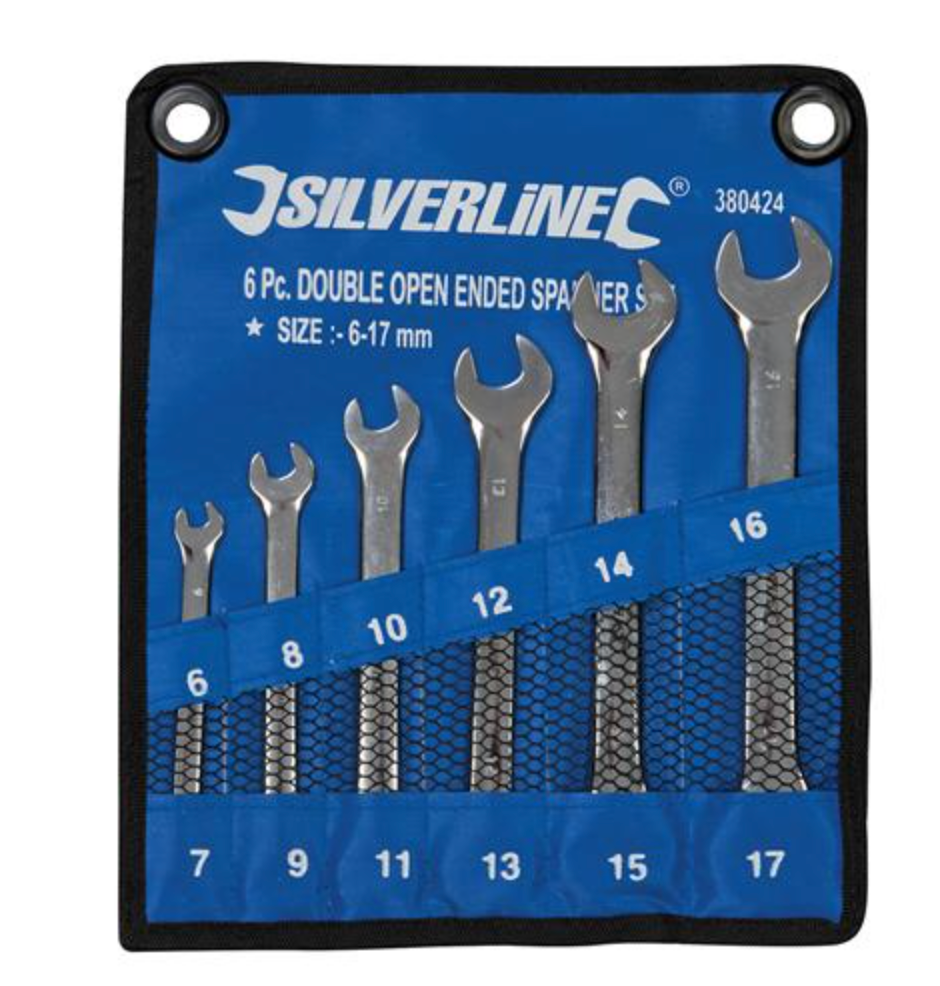 Silverline 6 Piece Open Ended Spanner Set 380424