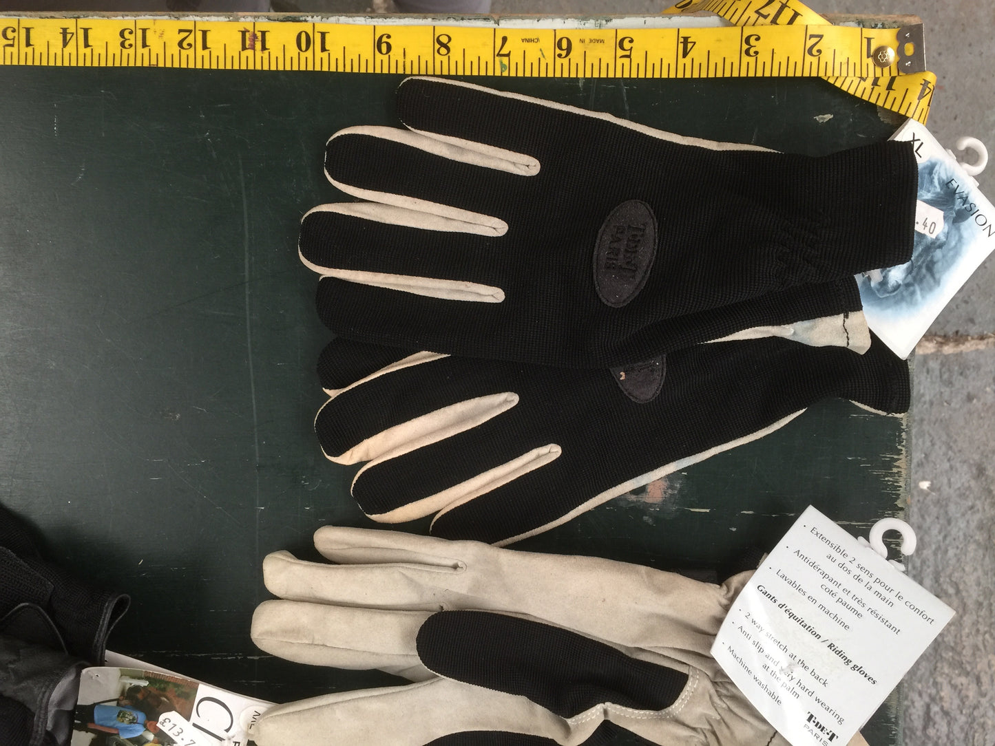 Glove (20 Pairs Bulk Lot) T de T Riding Gloves, Leather Suede assortment