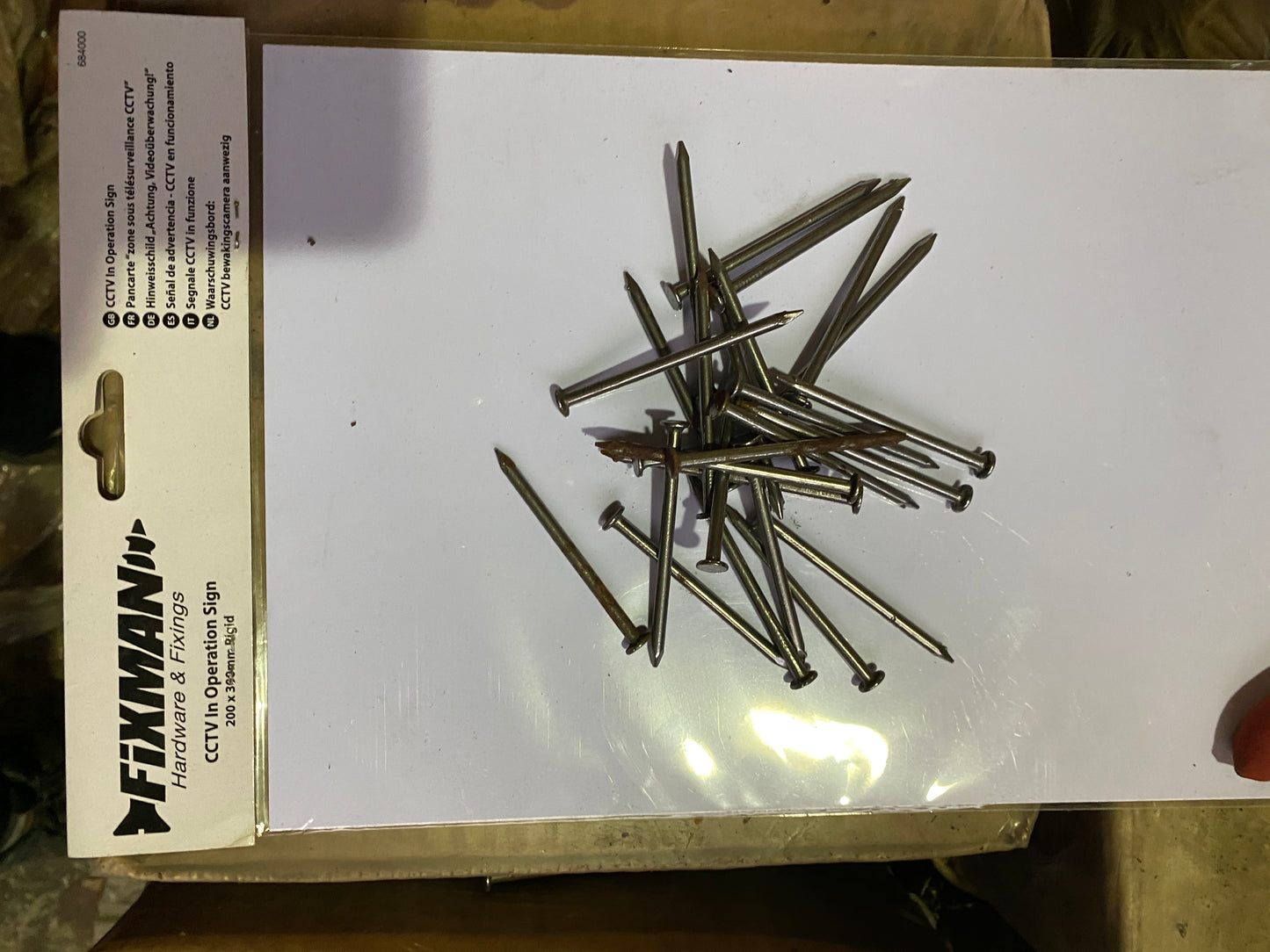 Nails 1kg Bright Round 65 x 3.75 mm Wire BS 1202 E Tarnished