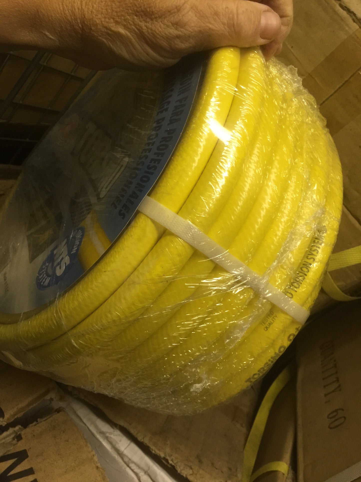 Torsino 12.5mm x 25m Roll Yellow Reinforced Hose Pipe