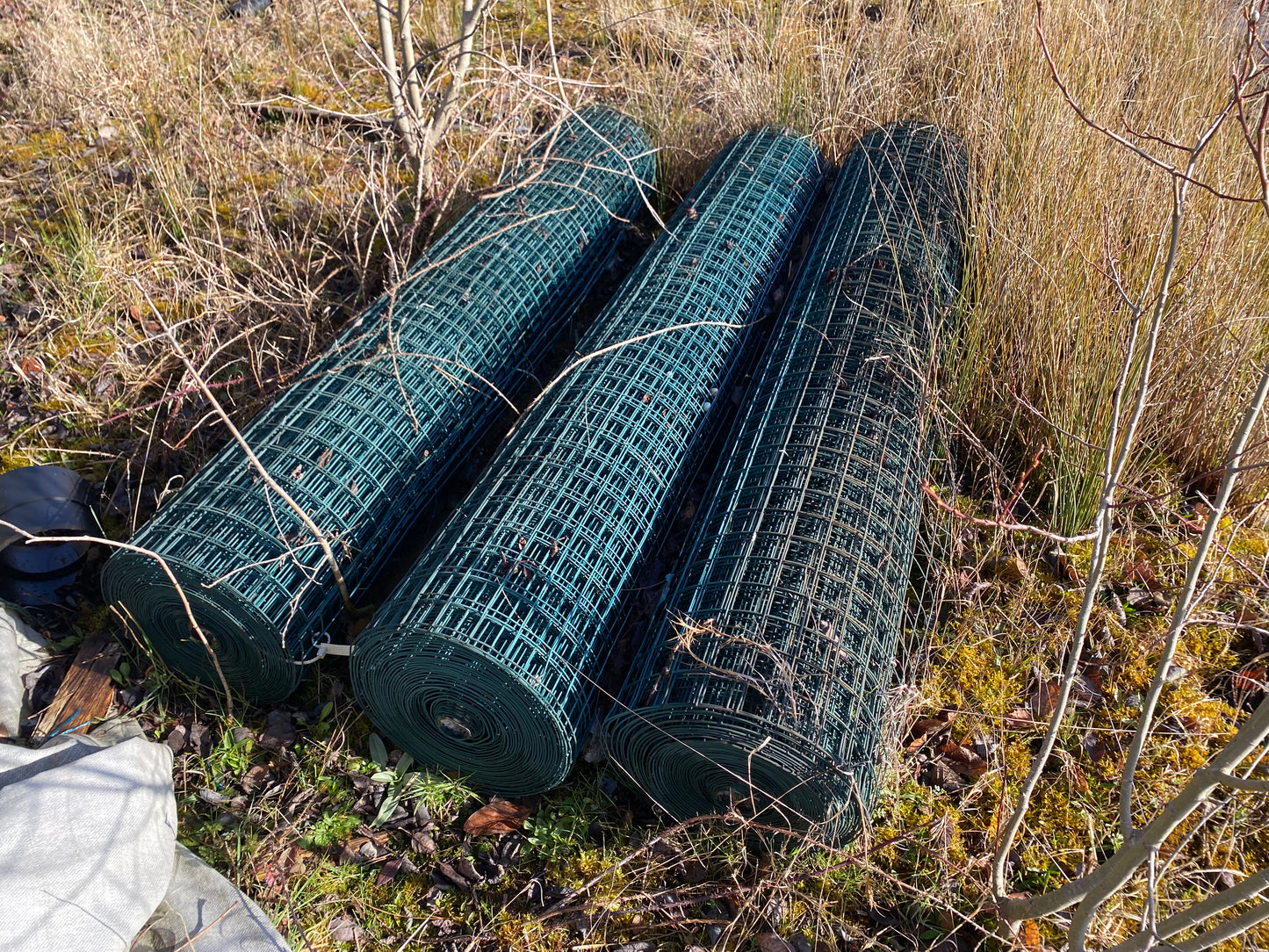 Netting 1.8m Green Coated 2" 25M Roll  Square Unused Yard Clearance faded Stock COLLECTION ONLY