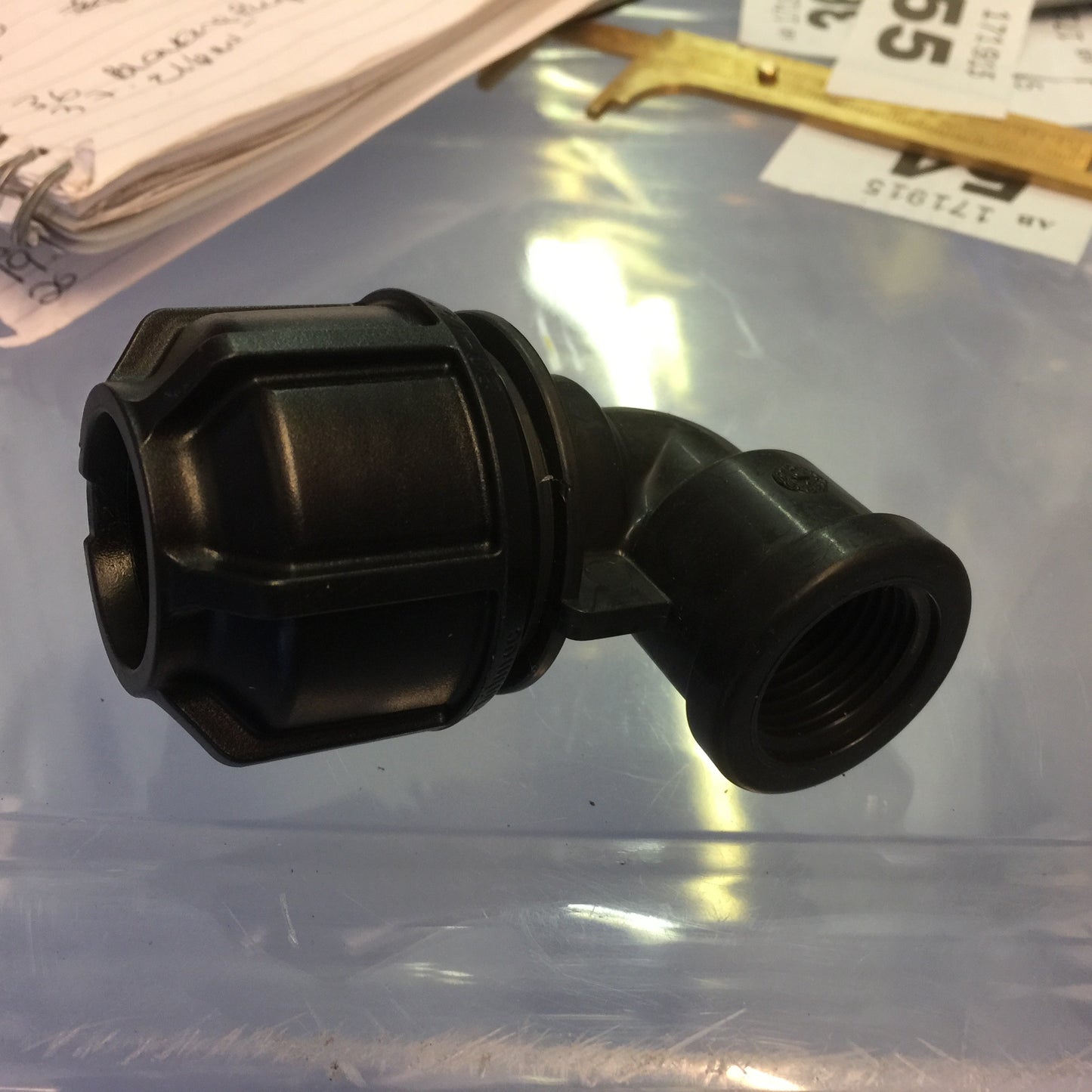 Elbow 20mm to 1/2" BSP S3 Plastic Water Pipe Fitting MDPE