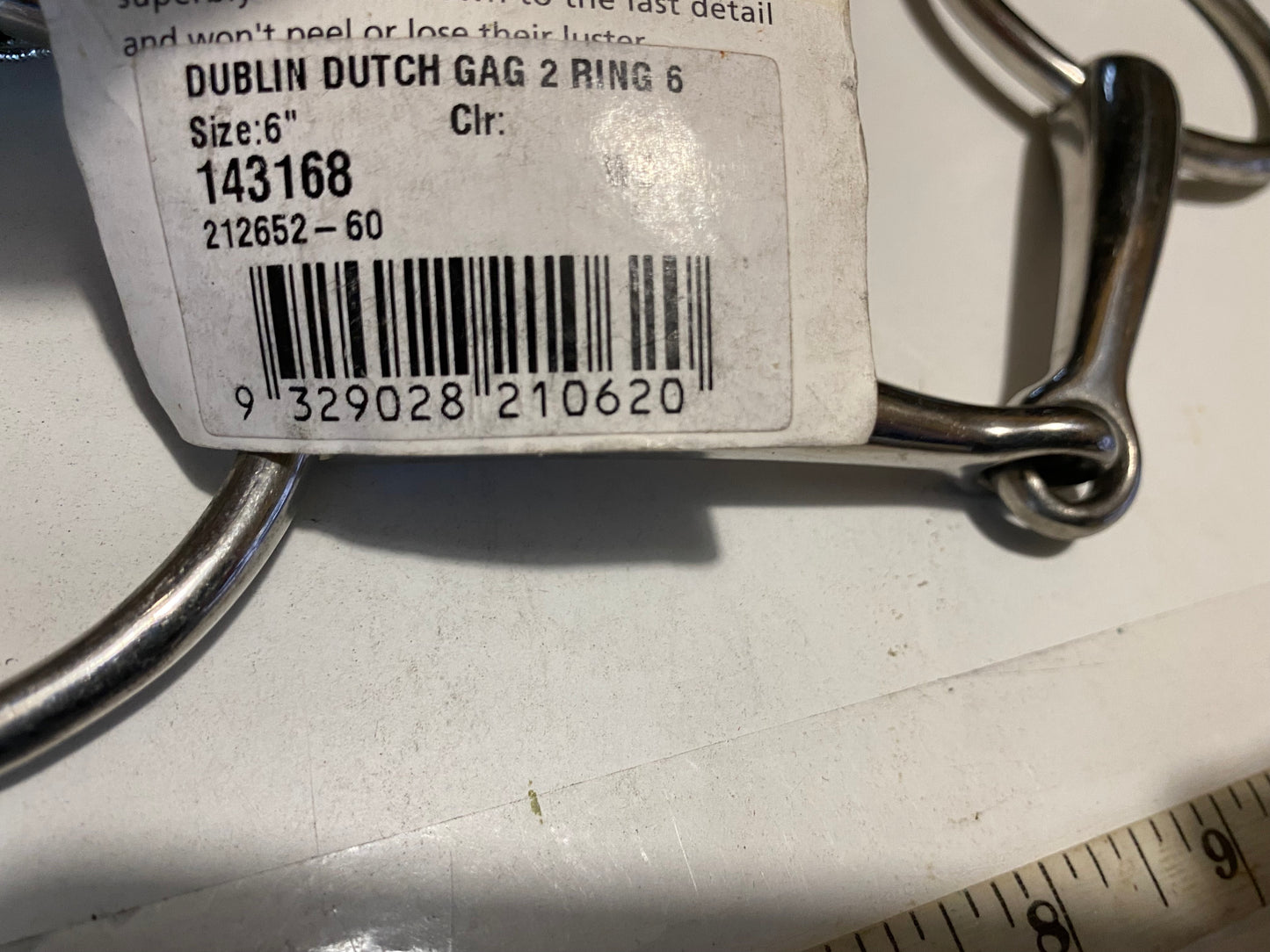 Bit Gag 2 Ring Jointed 6" Dublin Korsteel 143168.