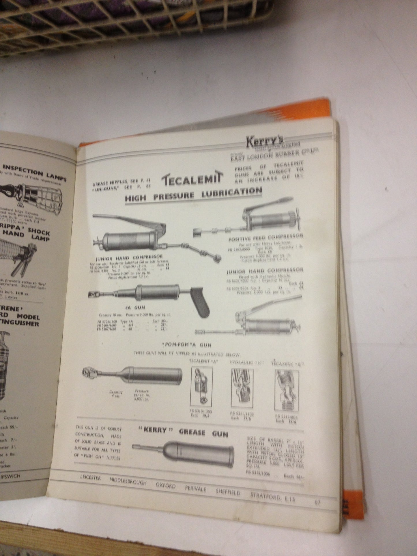 Book / Manual. Vintage Kerrys Ltd Tractor Spares Fitting & Tools