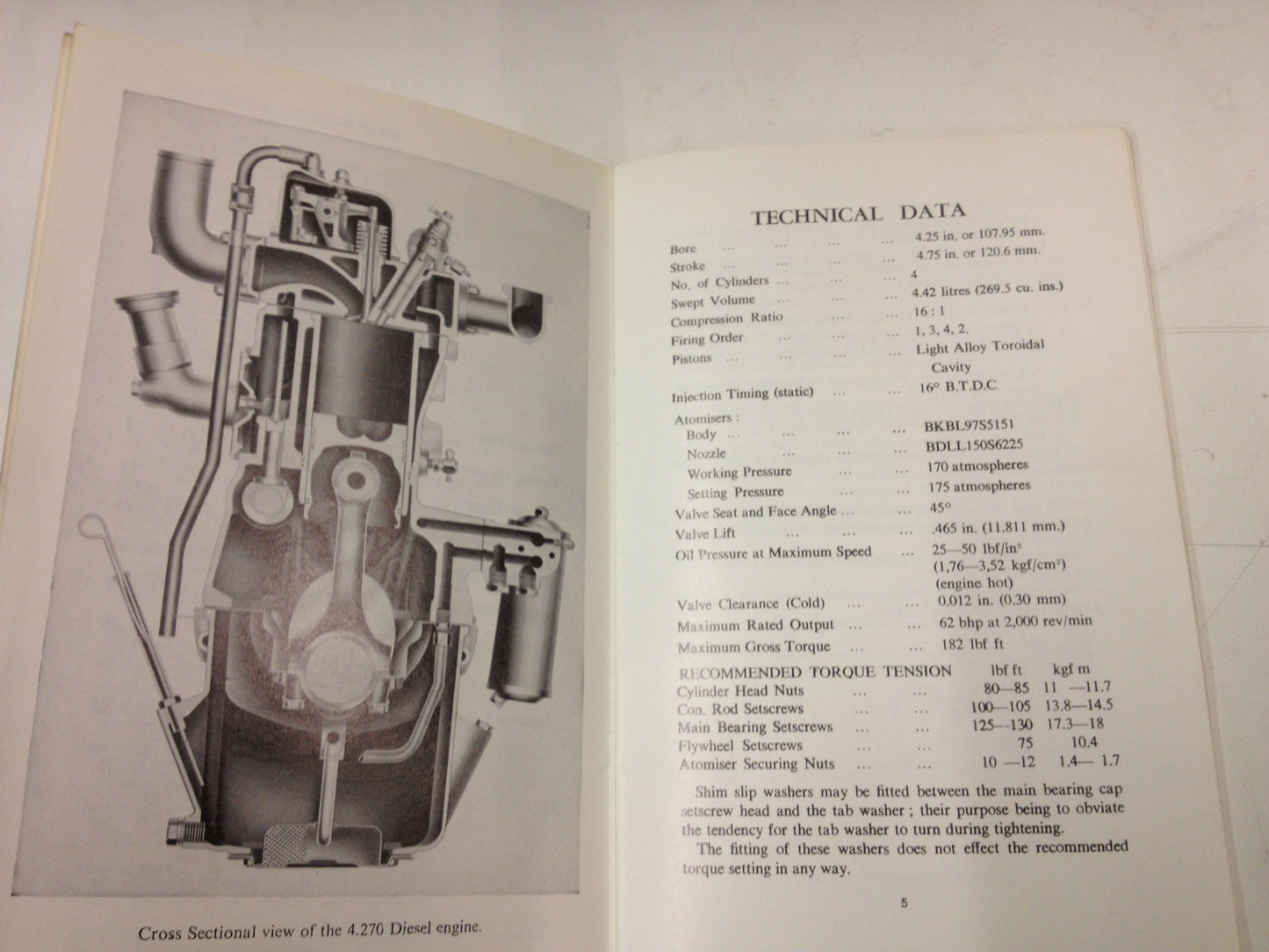 Book Manual for Perkins Diesel engines 4.270  Vintage Classic Handbook